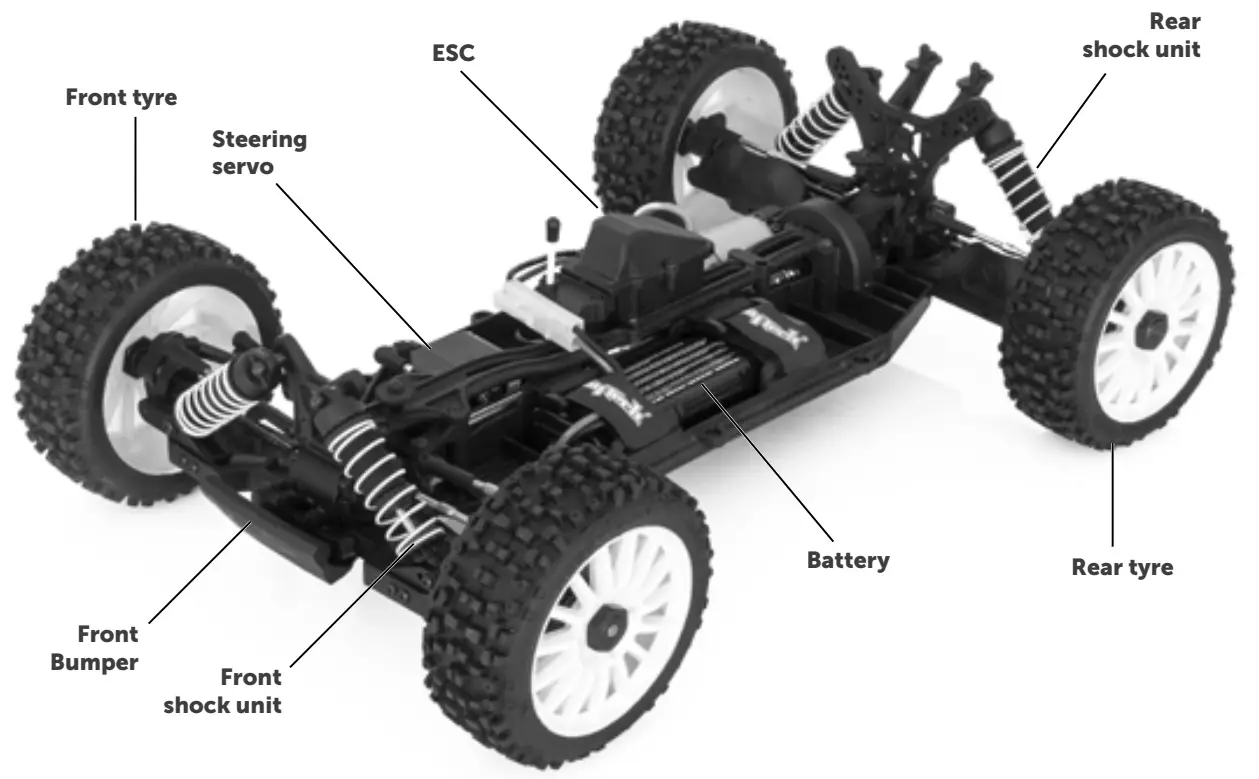Hobbytech BX8SL RUNNER stickered body - fig3