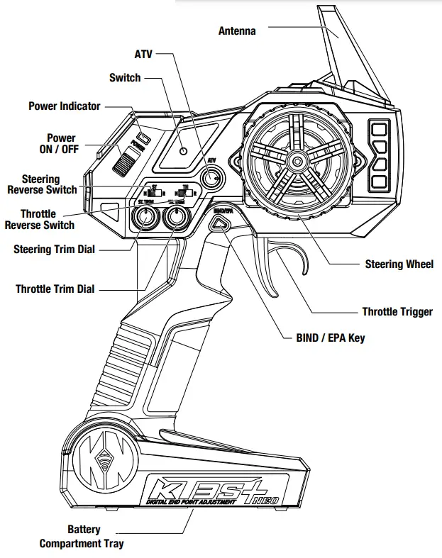 Hobbytech BX8SL RUNNER stickered body - fig4