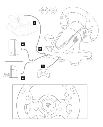 GENESIS IN-ACT-KSLNATKON0001 Seaborg 350 Steering Wheel And Pedals 1