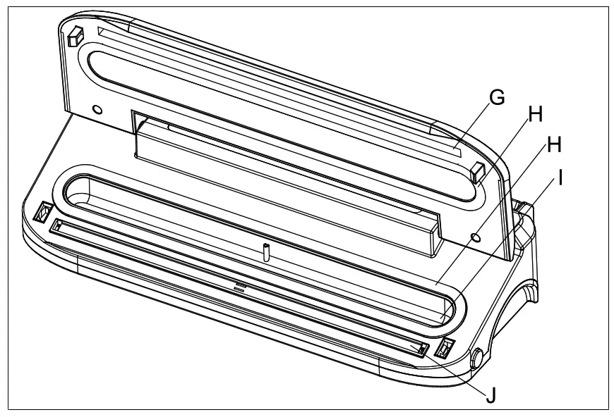 LIVING CO VS160-N Vacuum Food Sealer - Vacuum Sealer1