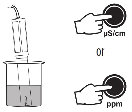 HANNA HI9811 51 Portable Temperature Meter - ppm key