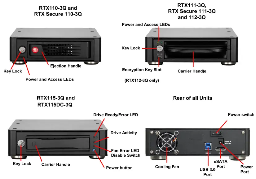 CRU RTX-1-BAY-3Q-Digital-Cinema-1-Bay-Enclosure-fig-1