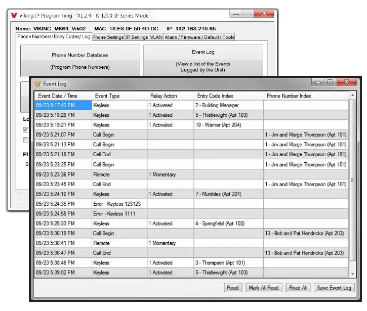 VIKING K-1200-IP Series VoIP Entry Phone System with 12 Button Auto Dialer 20