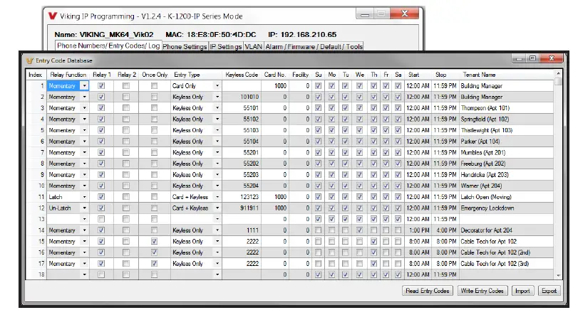 VIKING K-1200-IP Series VoIP Entry Phone System with 12 Button Auto Dialer 21