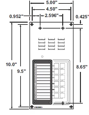VIKING K-1200-IP Series VoIP Entry Phone System with 12 Button Auto Dialer 6
