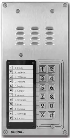 VIKING K-1200-IP Series VoIP Entry Phone System with 12 Button Auto Dialer product