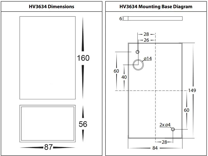 HAVIT HV3634T BLK Platz Black Up &amp Down Tri Colour LED Wall Light - Fig 1