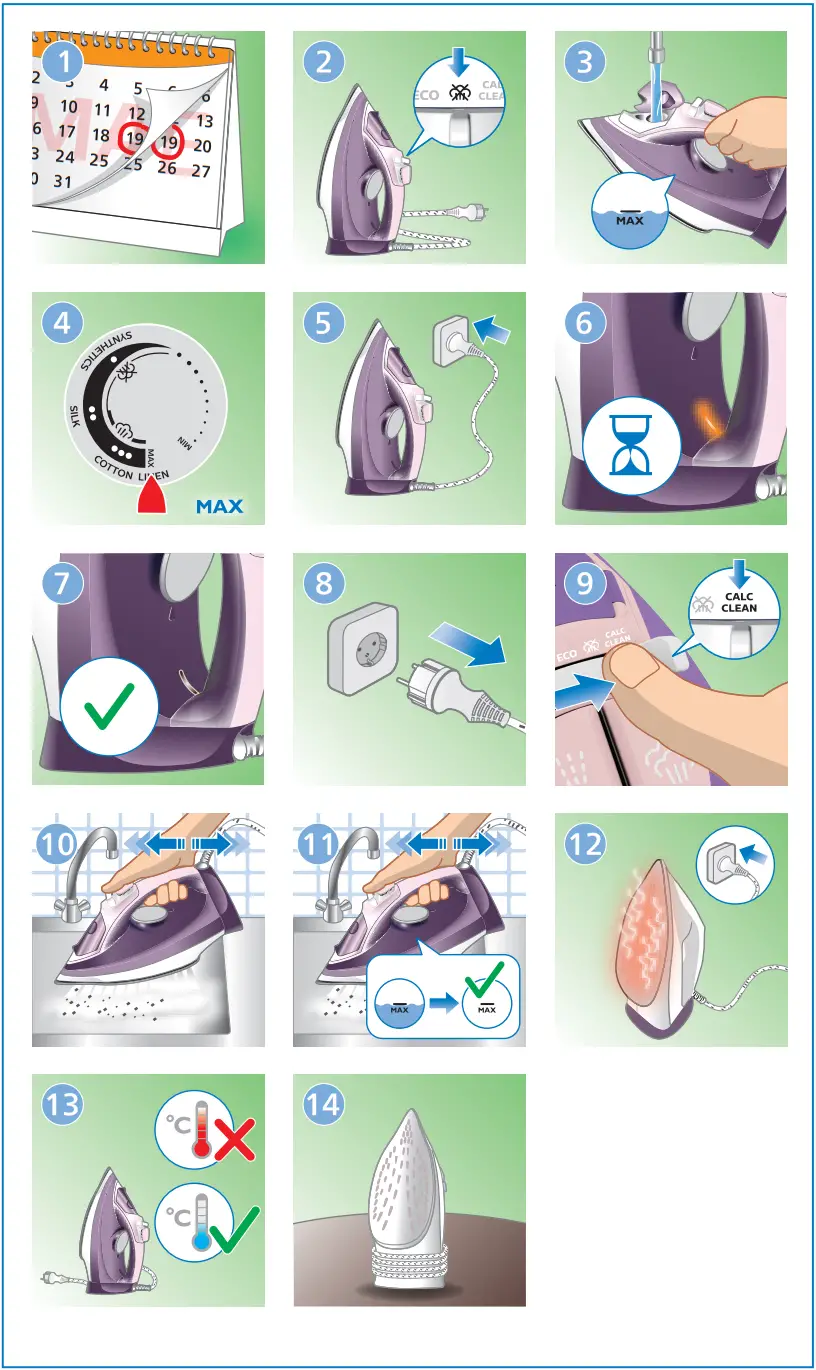 PHILIPS DST5041 30 5000 Series Steam Iron - FIG 14.