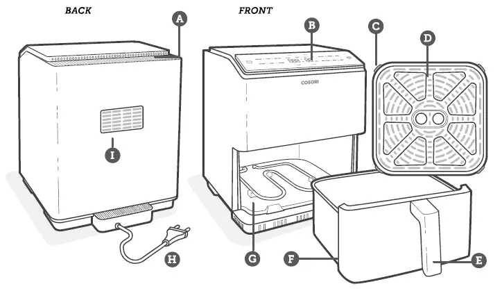 COSORI CAF-P583S-AEUR Dual Blaze 6.4 Liter Smart Air Fryer 2