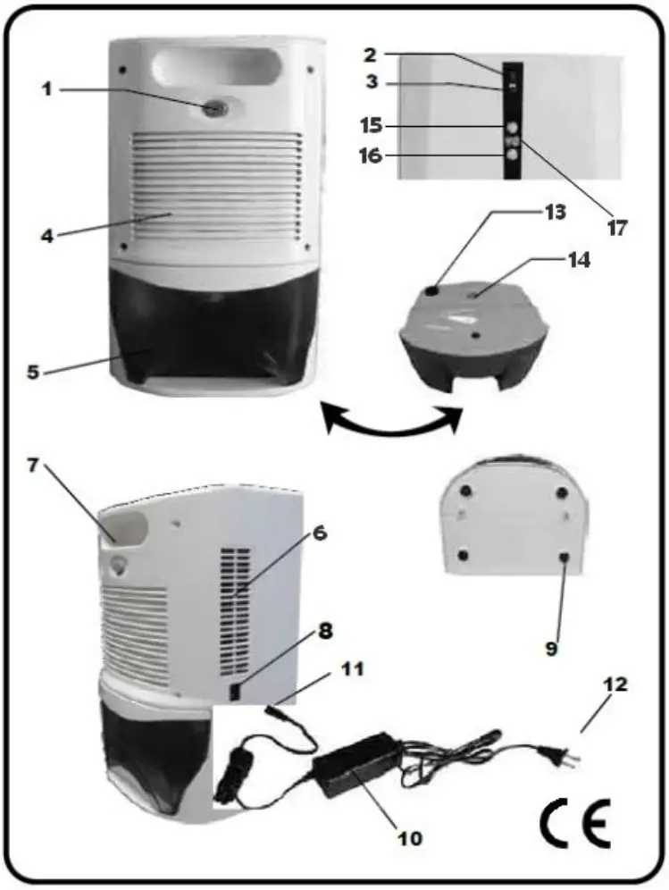 Aktobis AG WDH 898MD Mini Dehumidifier - Figure 1