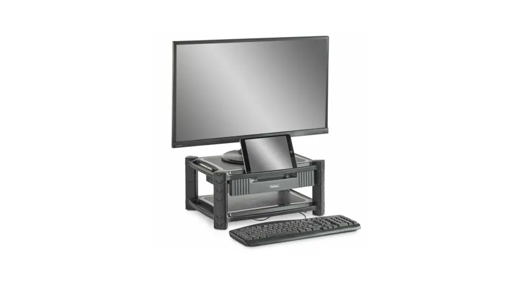 Vonhaus 3005098 Adjustable Monitor Stand With Drawer Instruction Manual