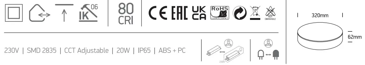 oneLIGHT 67498 Ceiling Plafo - Figure 1