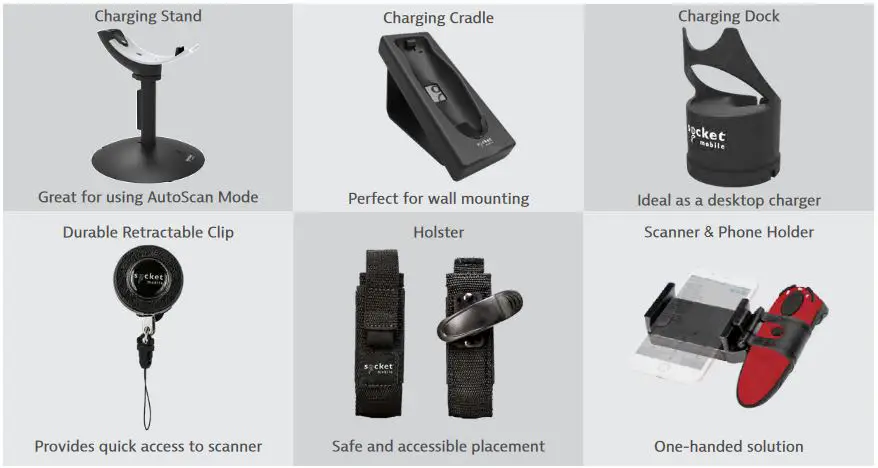 socket D740 v21 DuraScan User Guide - Optional Accessories