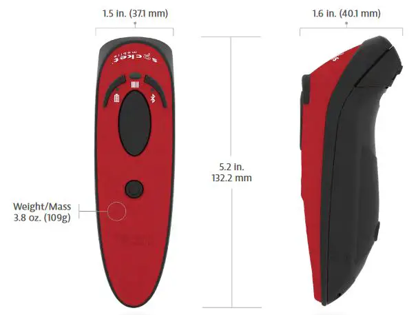 socket D740 v21 DuraScan User Guide - Physical Characteristics 1