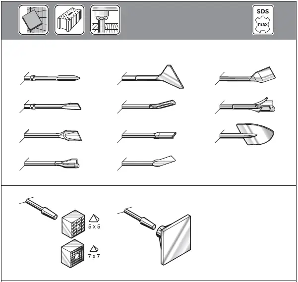 BOSCH GBH 5-40 DCE Professional Cordless Rotary Hammer-1