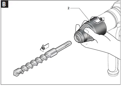 BOSCH GBH 5-40 DCE Professional Cordless Rotary Hammer-4