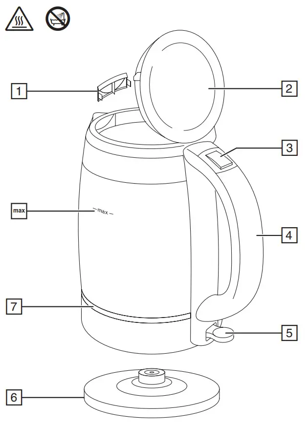 Russell Hobbs 21600 57 Glass Kettle - 1