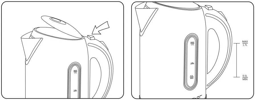 aigostar 300104KYG Stainless Steel Electric Kettle - fig 1