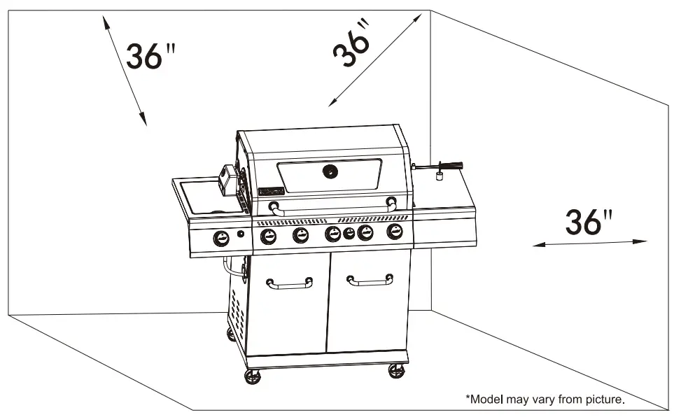 Royal Gourmet GA5403B Deluxe 5-Burner Gas Grill-fig3