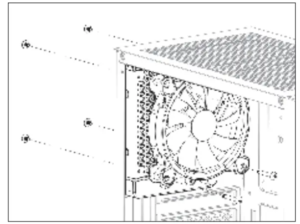OMIXIMO Delta Game PC mit Intel i5 Windows 11 Pro - Install Rear Radiator