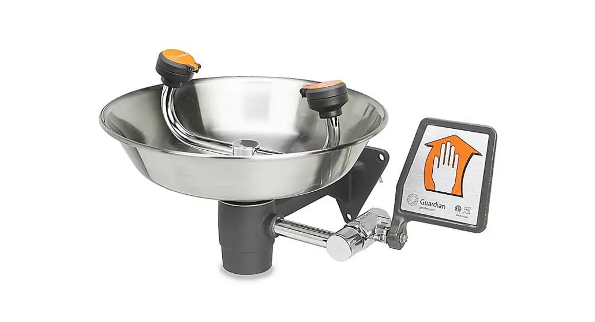 Uline H-5457, H-5795 Wall Mount Eyewash Station Installation Guide