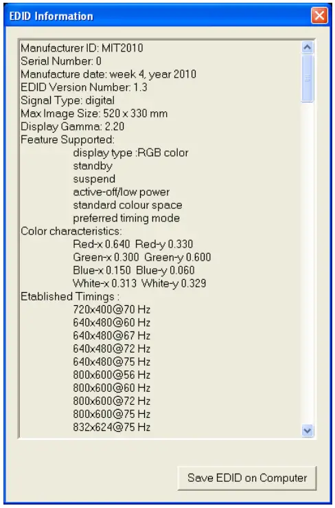 VANCO EVRC5002 HDMI EDID Sync Recorder - EVRC5002 EDID