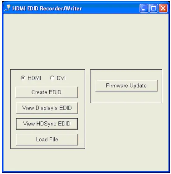 VANCO EVRC5002 HDMI EDID Sync Recorder - OPERATION