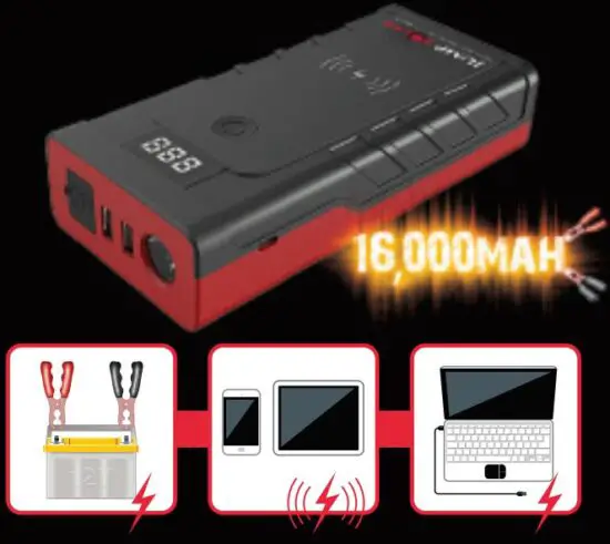 JUMP SOLAR JS-Q2-16V Lithium Jump Starter Powerbank