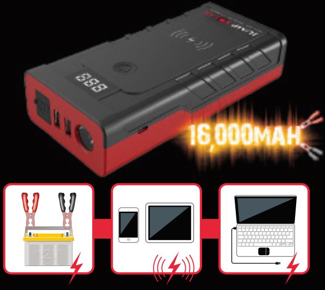 Jump Solar Js-q2-16v Lithium Jump Starter Powerbank User Manual