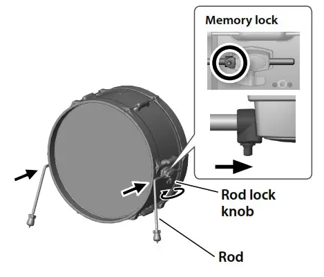 Roland VAD103 V-Drum Acoustic Design - Attaching the rods