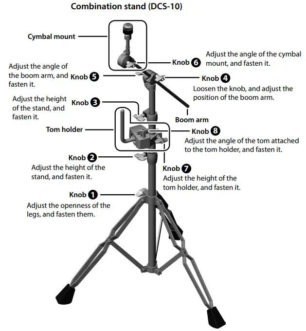 Roland VAD103 V-Drum Acoustic Design - Combination stand