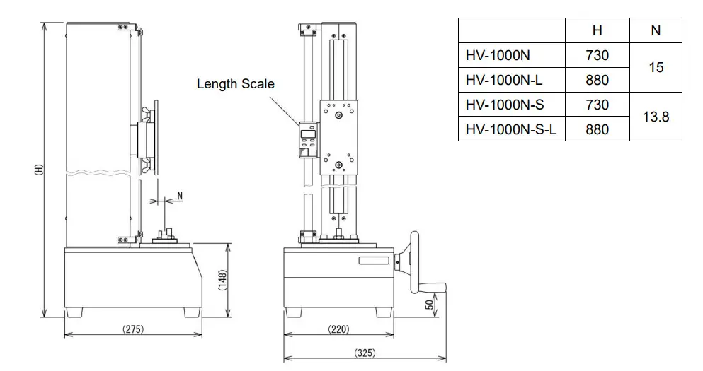 IMADA HV-500NⅡ HV Series Long Stroke - figure 9