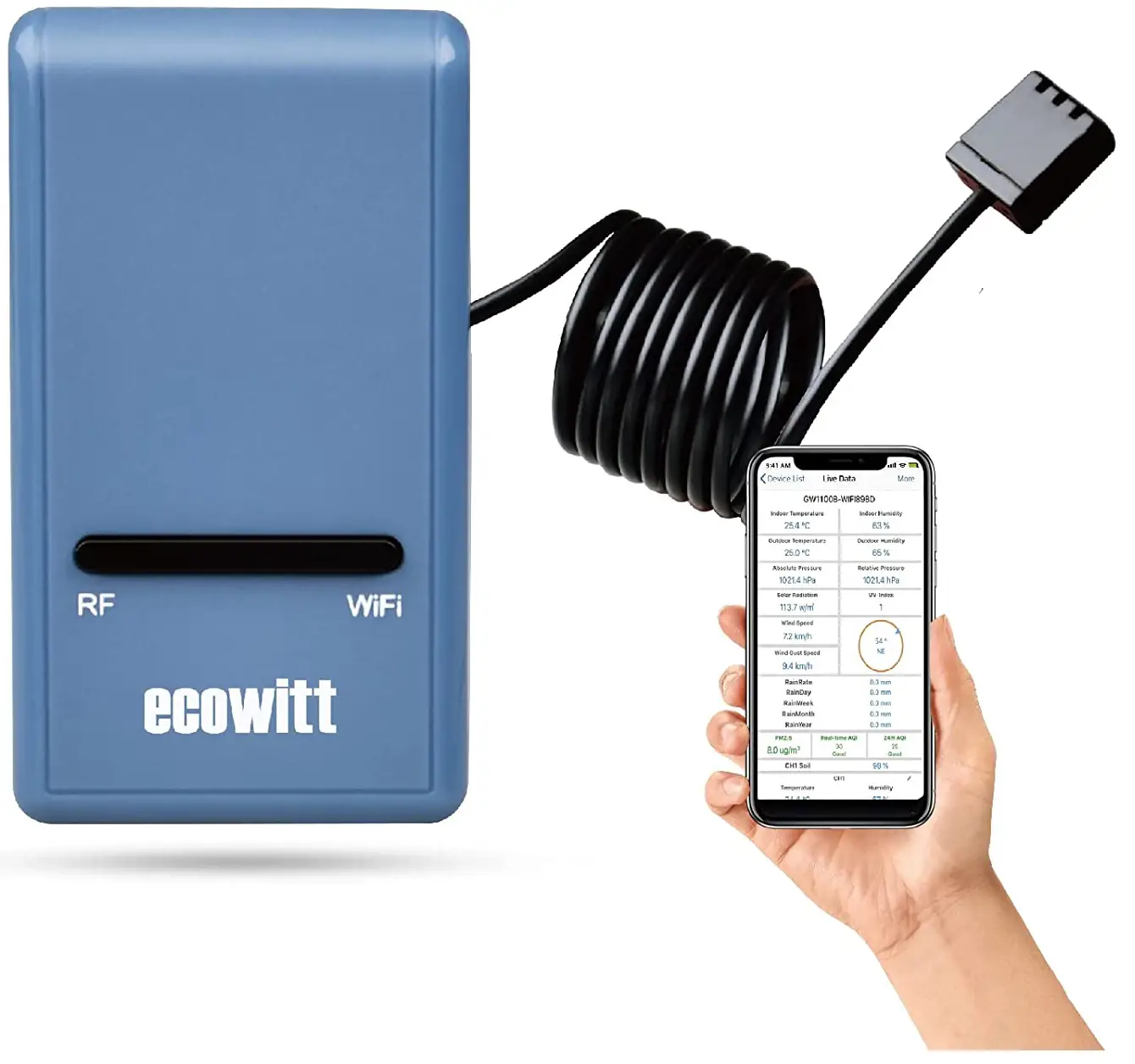 ecowitt GW1100 WiFi Weather Station Sensor Gateway