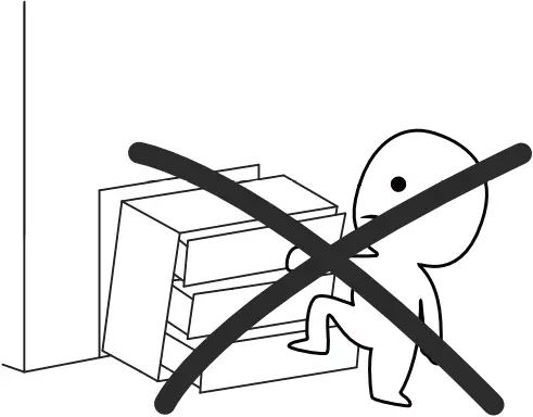 KF330037 - ANTI-TOPPLE WARNING 2