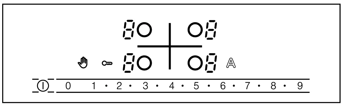 BOSCH PKE611FA2A Built in Electric Hob - Control panel