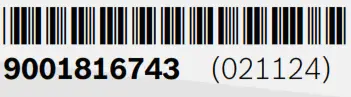 BOSCH PKE611FA2A Built in Electric Hob - BAR CODE