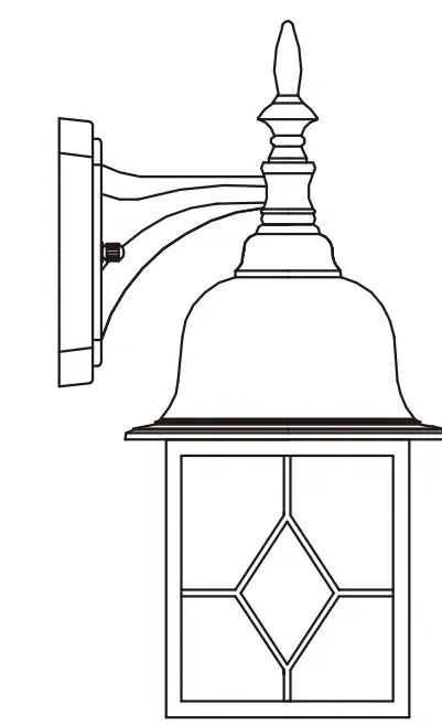 HARBOR FREIGHT AL0342SORB Outdoor Wall Lantern