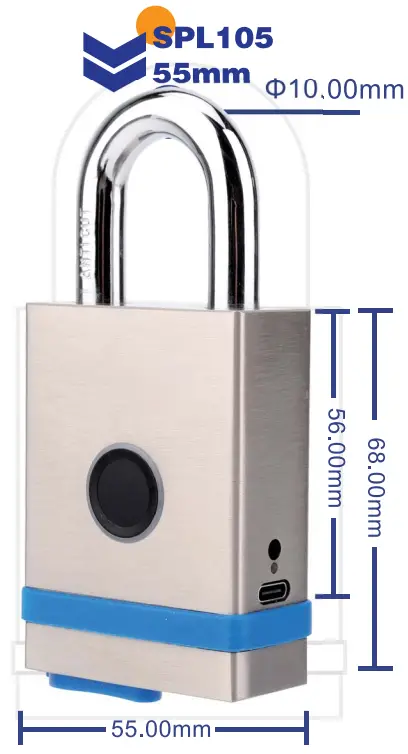 MOK SPL105-55mm Outdoor Stainless Steel Lock - Figure 1