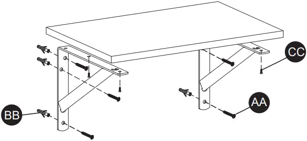 PROJECT SOURCE 46357PKLLG Heavy Duty Black Shelf Bracket A03