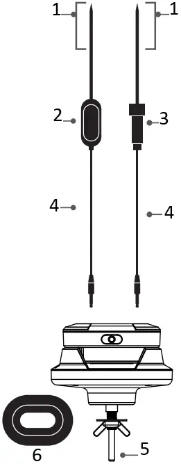 Food Prep Group AT-02 Smart Wireless Bbq Thermometer B09