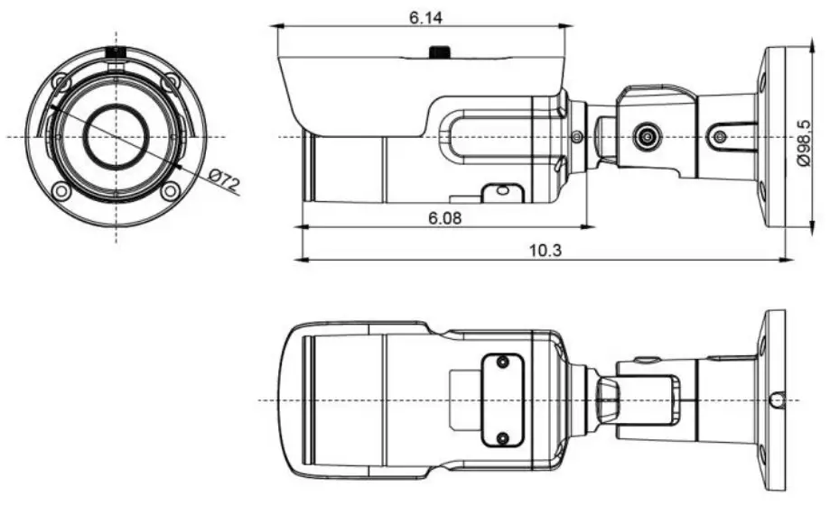 speco technologies HTINT70TA HD-TVI 2MP Intensifier Bullet Camera - fig 7
