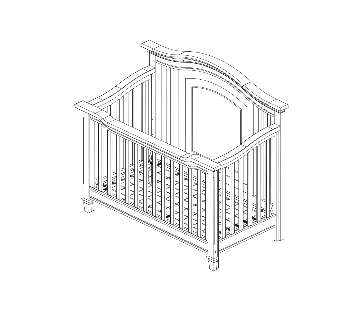 Evolur 821 Fairbanks Crib Instruction Manual