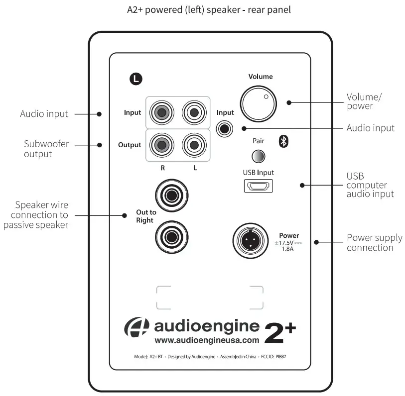 Audioengine A2+ Wireless Premium Powered Speaker -2
