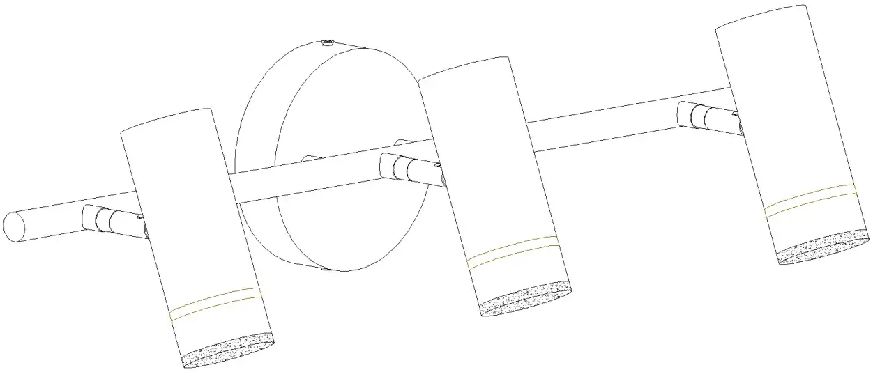 ZEVNI L3ZUMY7JW4425SO7 Contemporary Vanity Light
