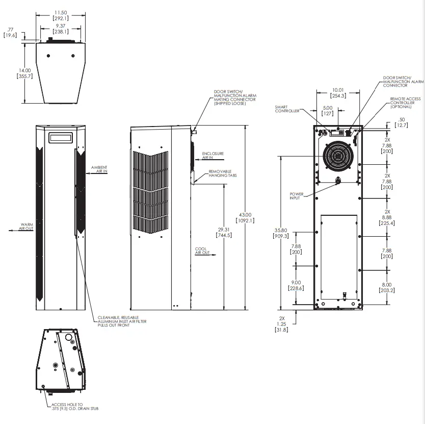 nVent NHZ43 Spectracool Air Conditioner-fig7