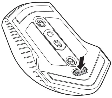 DELL Alienware 610M Wired Wireless Gaming Mouse - Push the USB wireless