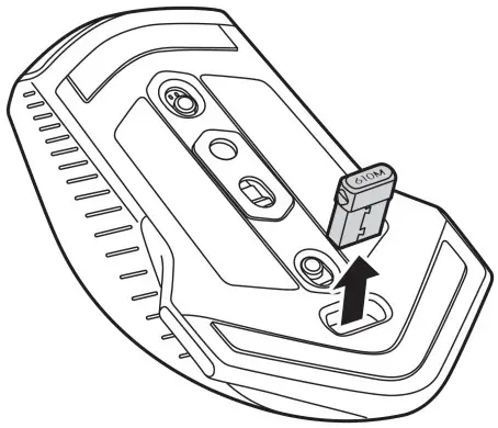 DELL Alienware 610M Wired Wireless Gaming Mouse - Remove the USB