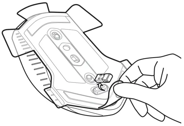 DELL Alienware 610M Wired Wireless Gaming Mouse - Remove the protective sheet