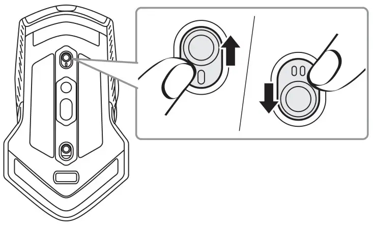 DELL Alienware 610M Wired Wireless Gaming Mouse - Scrolling count