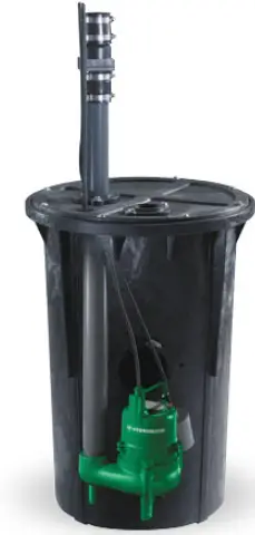 PENTAIR-Hydromatic-218-Sewage-Ejector-Pump-and-Basin-Package-System-product-image